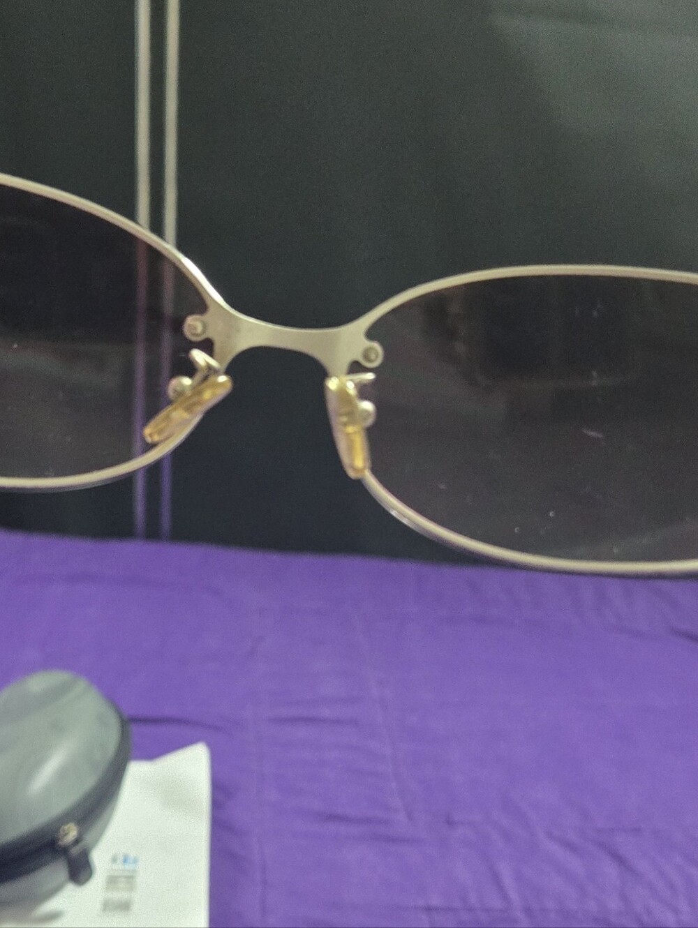 Fendi Cutout Temple Rimless Burgandy Sunglasses Unisex FS372AF - Picture 5 of 8